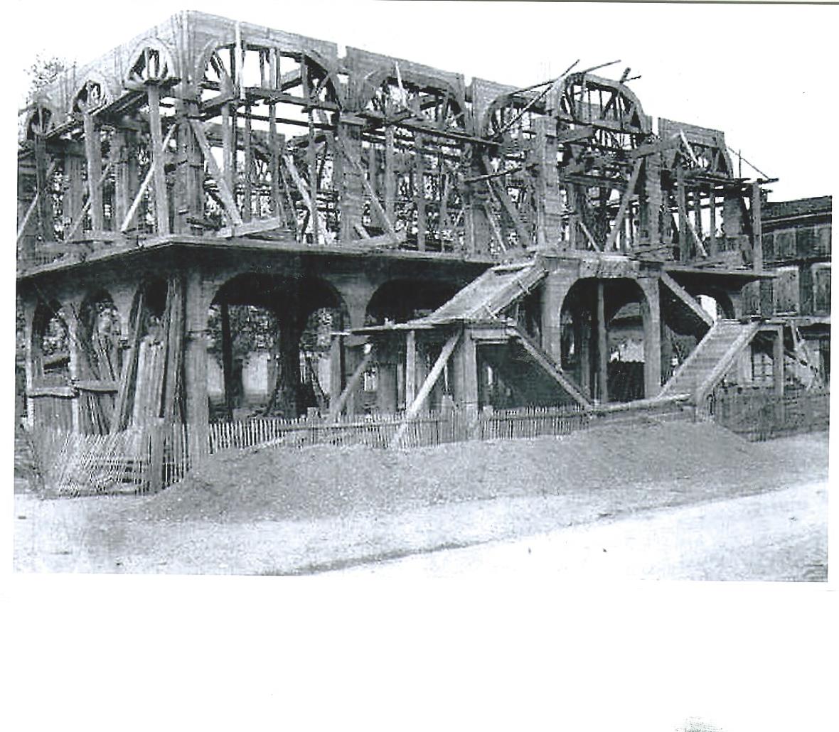 1908 construction da la nouvelle halle 4