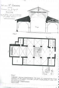 Le plan de l eglise 27 juin 1851
